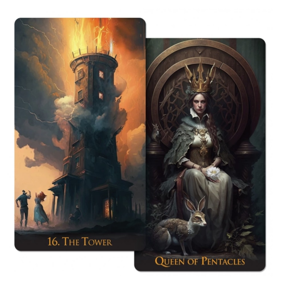 Tarot Cards Deck With Guidebook - 12*7cm Weird World Tarot 78 Cards