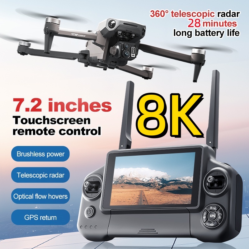 8K 3 Axis Gimbal Brushless 7.2 - огляд і ціна Fpv Brushless Rc Drone 4K