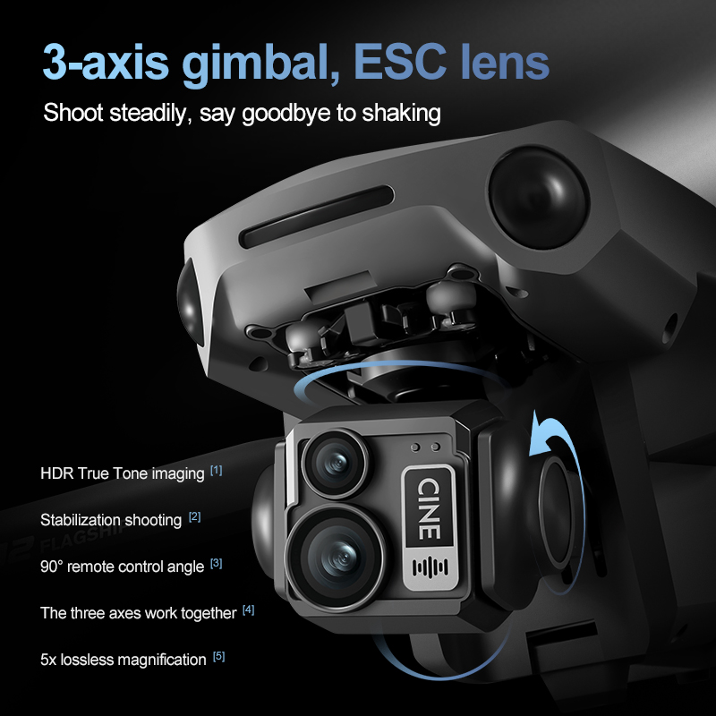 8K 3 Axis Gimbal Brushless 7.2 - огляд і ціна Fpv Brushless Rc Drone 4K