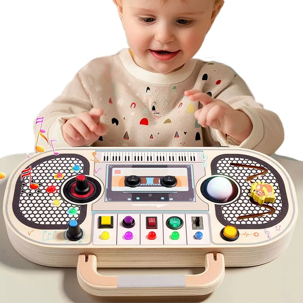 Montessori Toddler Toys Baby W - огляд і ціна Montessori Wooden Busy Board Toddler