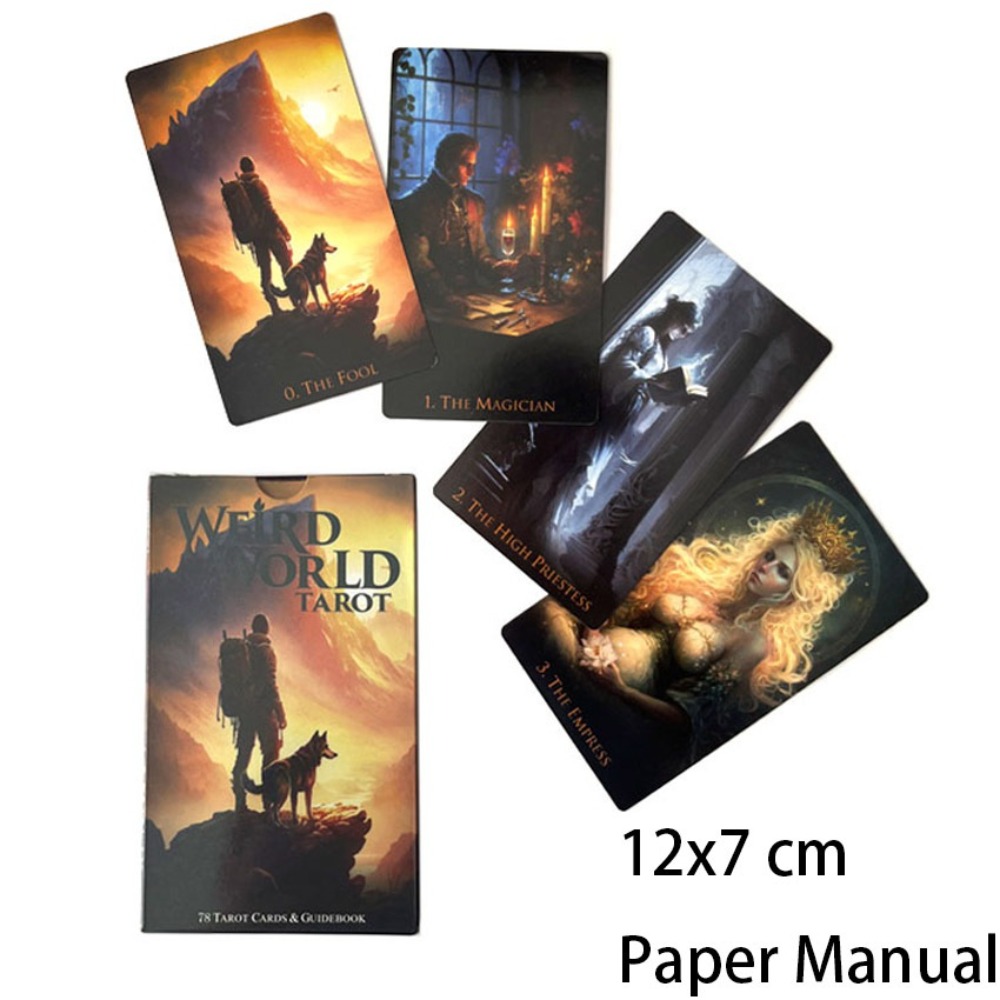 12*7cm Weird World Tarot 78 Ca - огляд і ціна Tarot Cards Deck With Guidebook