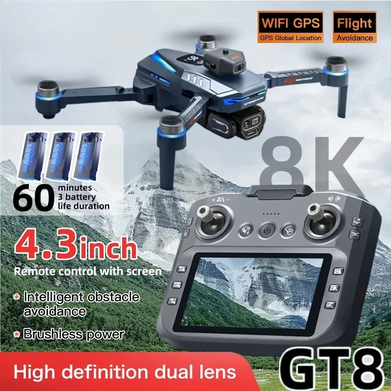 Original GT8 Drone 8K Professi - огляд і ціна Fpv Brushless Rc Drone 4K