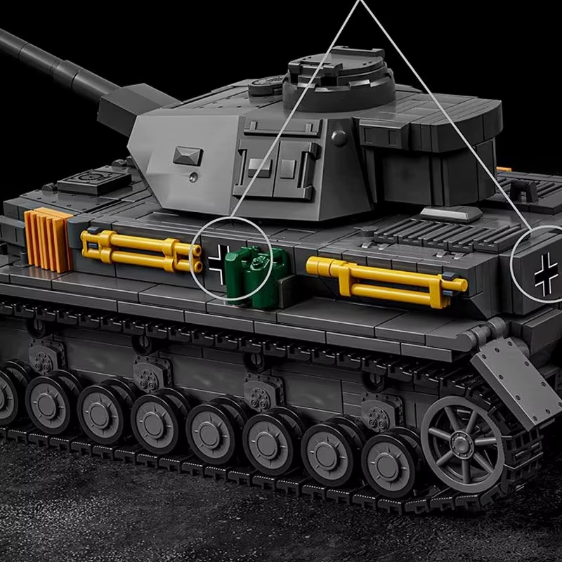 1419 PCS 1:28 GER DE Panzer IV - огляд і ціна Lego Compatible Military Tank