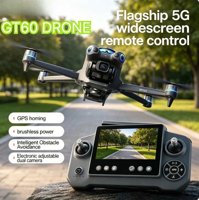Original GT60 GPS Foldable RC  - огляд і ціна Fpv Brushless Rc Drone 4K