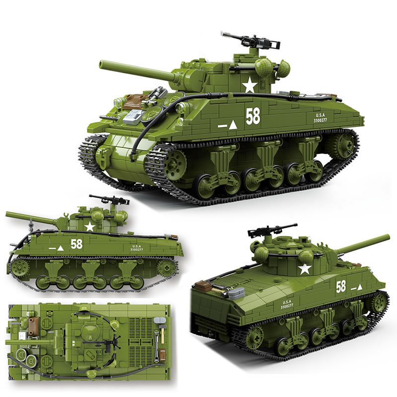 New World WarII Military Weapo - огляд і ціна Lego Compatible Military Tank