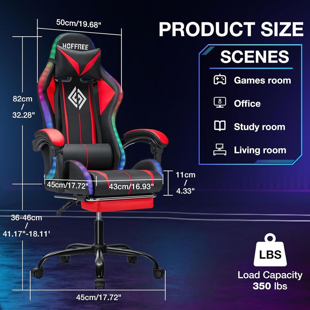 RGB Gaming Chair with Bluetoot - огляд і ціна Video Games