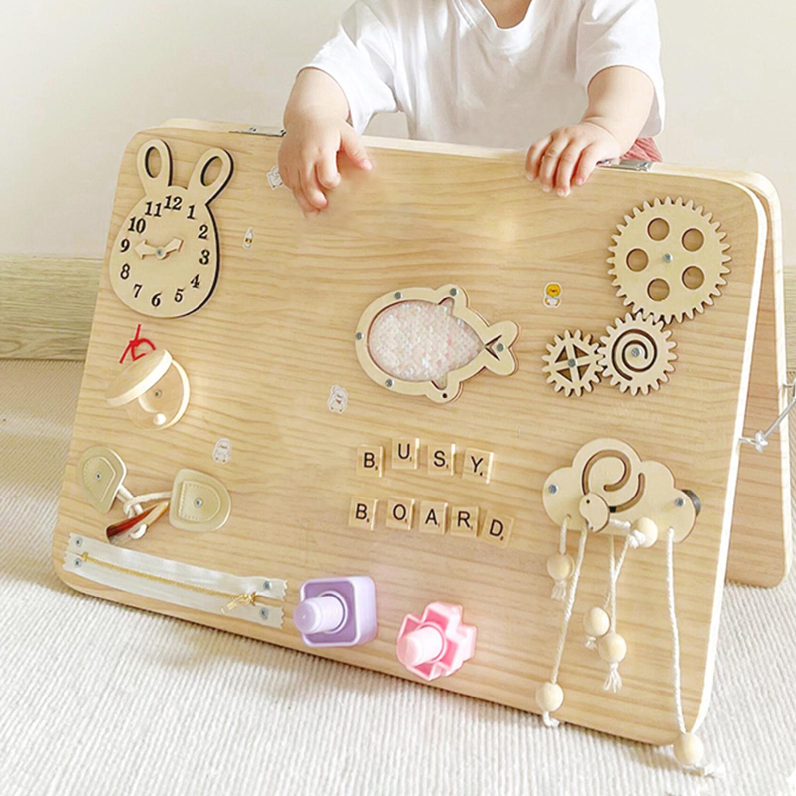 Wooden Montessori Busy Board P - огляд і ціна Montessori Wooden Busy Board Toddler