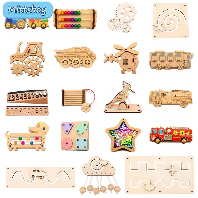 DIY Busy Board Montessori Hot  - огляд і ціна Montessori Wooden Busy Board Toddler