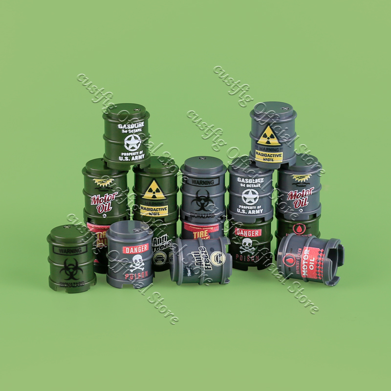WW2 Military Oil Drum Fuel Tan - огляд і ціна Lego Compatible Military Tank
