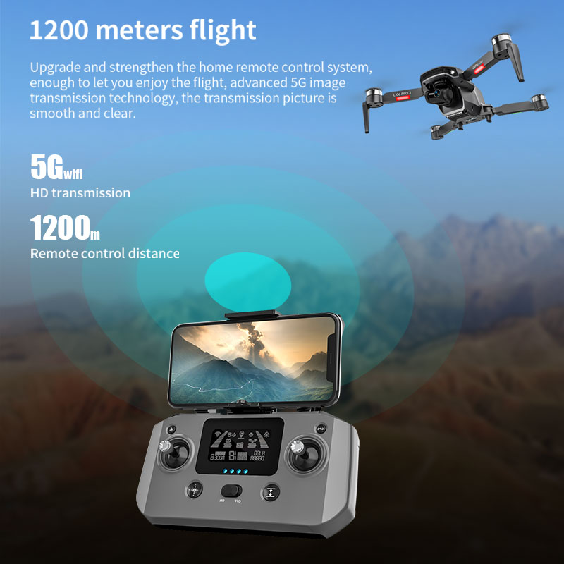 L106 Pro 3 Drone 5G WIFI FPV F - огляд і ціна Fpv Brushless Rc Drone 4K