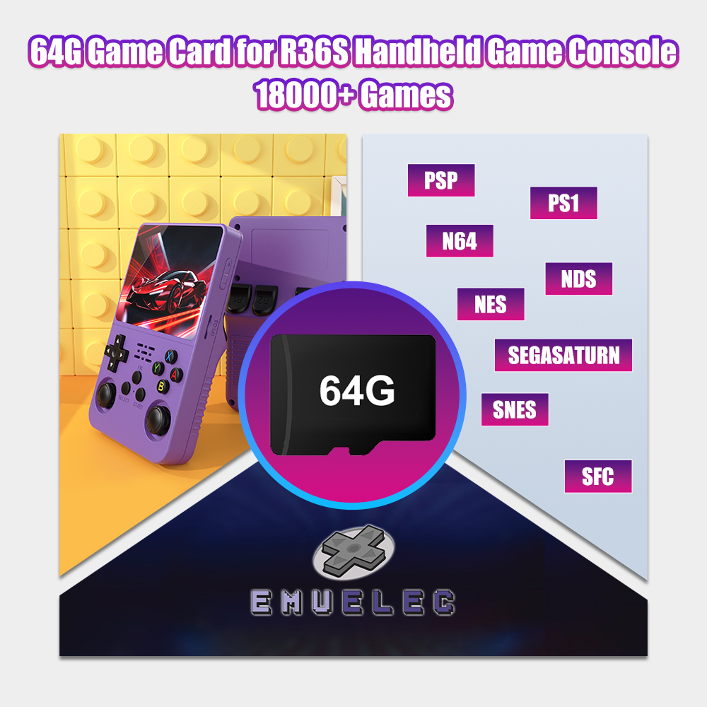 64G Game TF Card for R36S Vide - огляд і ціна Retro Handheld Game Console R36S