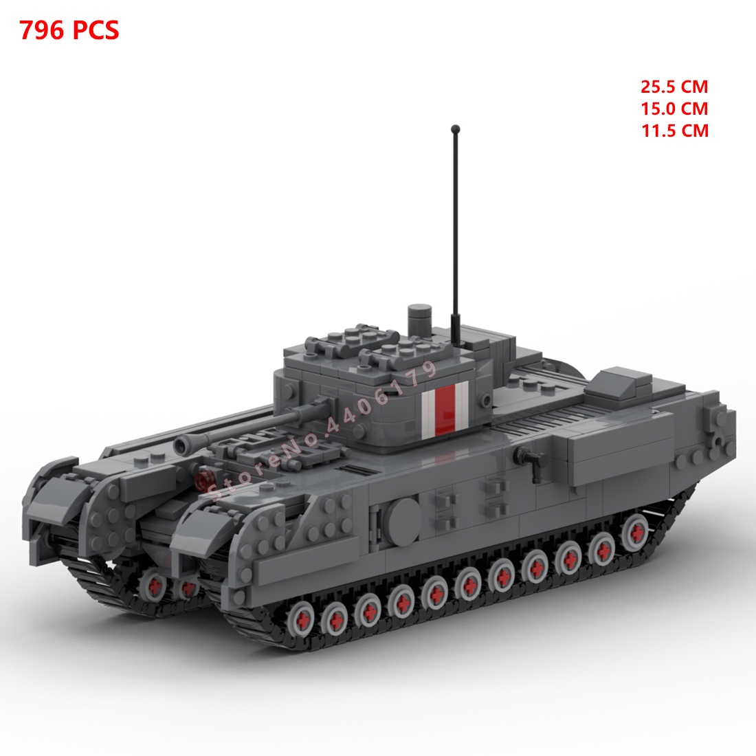 hot military WWII UK Army Chur - огляд і ціна Lego Compatible Military Tank