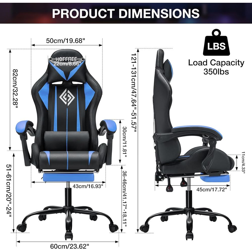 LED Gaming Chair with Massage  - огляд і ціна Video Games