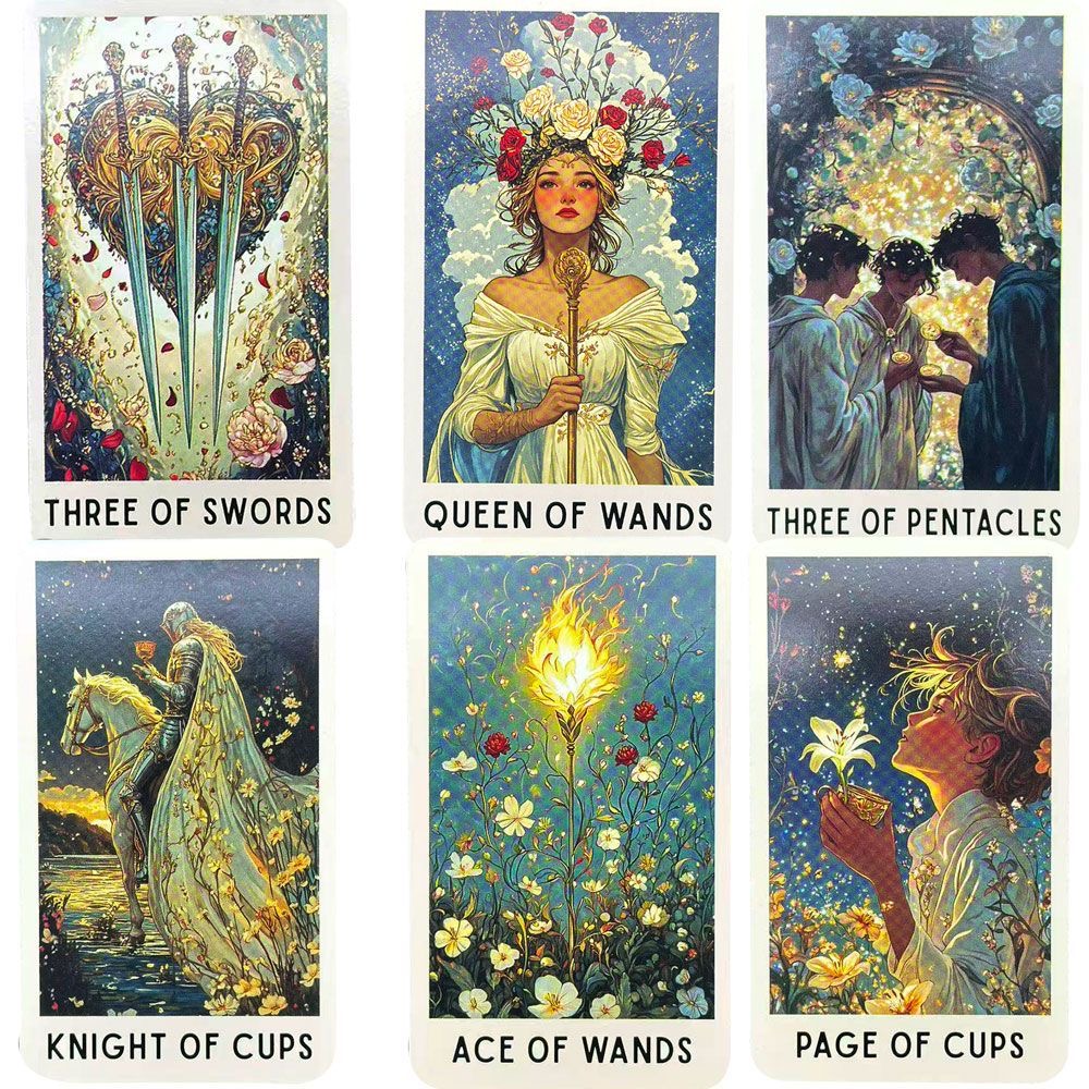 78 Enigmatic Bloom Tarot Cards - огляд і ціна Tarot Cards Deck With Guidebook